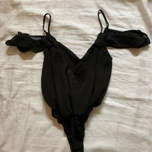 Lulu’s off the shoulder bodysuit